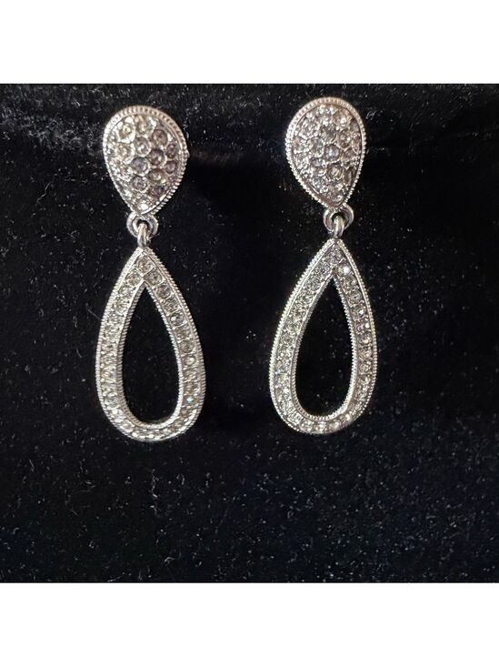 Napier Jewelry - Napier Elegant Silver Teardrop Earrings
